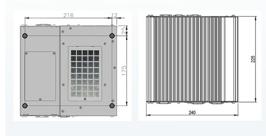 從中可以看出.DTB-3116-Q370的尺寸優(yōu)勢明顯，具有薄款機(jī)身，機(jī)內(nèi)結(jié)構(gòu)緊湊，占用空間小，節(jié)省為用戶更多空間。。與此同時(shí)這款工控機(jī)重量輕，攜帶、搬運(yùn)便利。